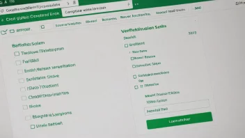 En dataskjerm som viser et verifikasjonsprogram