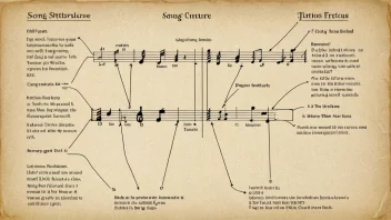 Et bilde som viser de forskjellige delene av en sangstruktur.