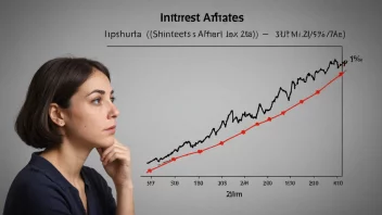 En person som analyserer renter.