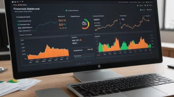 En finansiell instrumentbord med en oversikt over betalingsbalansen.