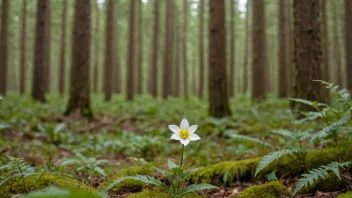 En vakker gjøkkeklokke i skogen, med en hvit og gul farge.