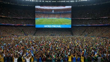 En VMfinale i en fullsatt stadion med begeistrede tilskuere