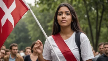 En standardbærer er en person som bærer et flagg eller en banner, og symboliserer deres rolle som leder eller representant for en sak eller idé.