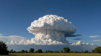 En cumulonimbus-sky, også kjent som en tordensky, er en høy, tett sky som kan produsere kraftig regn, hagl og til og med tornadoer.