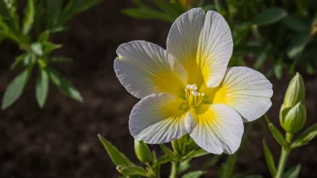 En vakker kveldsøye i blomst.