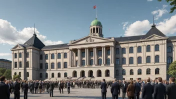 Et bilde av Stortinget i Oslo.