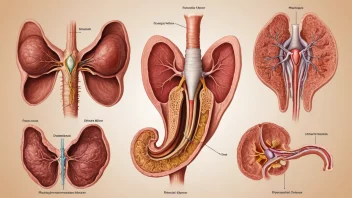 En illustrasjon av kvinnens reproduktive system, som viser de forskjellige fasene av reproduksjonsfasen, inkludert menstruasjon, ovulasjon og graviditet.