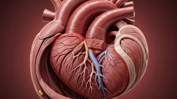 En illustrasjon av hjertets muskulære struktur.