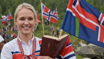 En person som viser entusiasme for nynorsk språk og kultur.