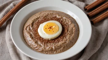 En deilig skål ruggrøt, en tradisjonell norsk frokostrett.