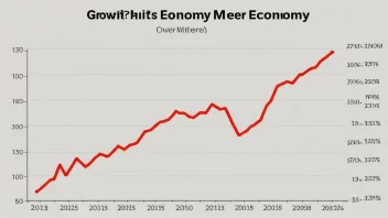 En graf som viser veksten i et lands økonomi, med fokus på statsfinansene.