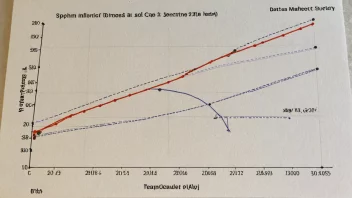 En grafisk fremstilling av en trendmodell, som viser en økende trend i data.