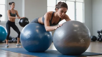 En øvingsball, også kjent som en fitnessball eller sveitsisk ball, er en stor, oppblåst ball som brukes for fysisk øving og trening.