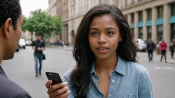 En person som holder en mobiltelefon og snakker med noen.