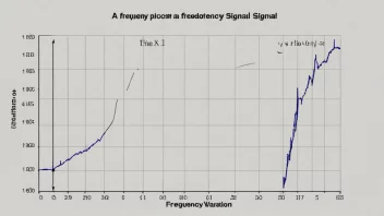 En graf som viser en frekvensvariasjon i et signal