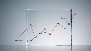 Et gjennomsiktig glass med en forretningsgraf i bakgrunnen, som representerer åpenhet i næringslivet.