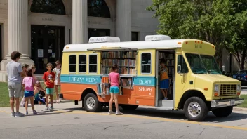 En bokmobil er en bil eller vogn som er innredet som et bibliotek og kjører rundt i byen eller på landsbygda for å låne ut bøker til mennesker.