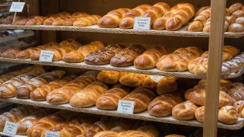 En koselig norsk bakeri fylt med tradisjonelle kaker og brød.