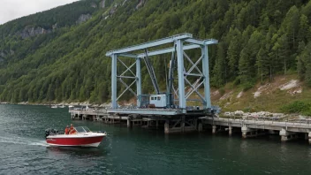 En båtheise er en innretning som brukes til å løfte en båt ut av vannet, vanligvis for vedlikehold eller lagring.