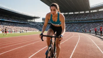 En multisportutøver i aksjon, som viser deres allsidighet og ferdigheter i ulike idretter.