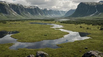 Et bilde av en nasse, en type norsk landskap eller terrengformasjon.