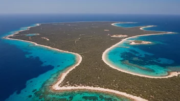 Flyfoto av Formentera-øya