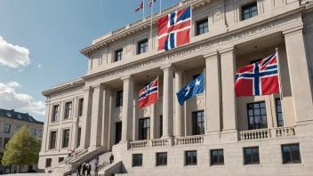 Et bilde som representerer norsk statsengasjement i internasjonal diplomati.