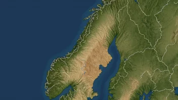 Et kart over Norge med regionen NordTroms markert.