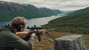 En person som deltar i den norske sporten værneskyting.