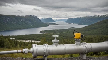 Et bilde som illustrerer gassaktivitet i en norsk sammenheng.