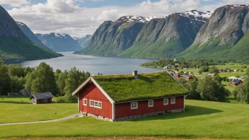 En tradisjonell norsk bondestue