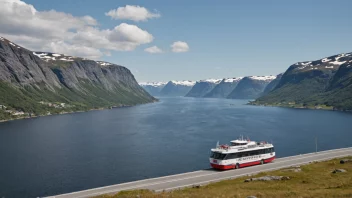 En bastøferje i Bastøy-fjordområdet, som transporterer biler og passasjerer.