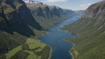 Et fjordgap, et unikt geografisk område hvor en fjord møter havet, kjennetegnet av en blanding av ferskvann og saltvann.