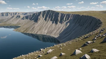 En morenerygg er en geologisk struktur som utgjør den dype, faste del av havbunnen.