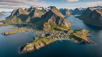 Leknes, en sjarmerende by i Lofoten