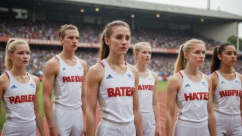 Et lag med utøvere i sekundær drakt, som representerer et andrelag i sport.