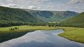 Et pittoreskt bilde av Øresviks, som viser dens naturskjønnhet og historiske betydning.