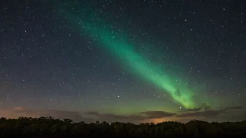 Et åndeløst skue av glainga, et sjeldent atmosfærisk fenomen.