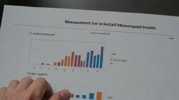 En person som analyserer måleresultater på en graf