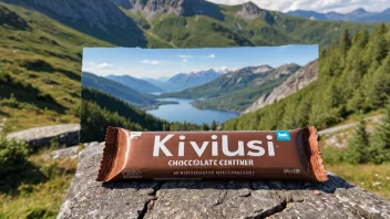 En Kvikklunsj sjokoladebar på en tursti