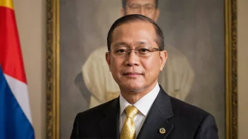 Et portrett av Benigno Aquino III, den 15. presidenten i Filippinene.