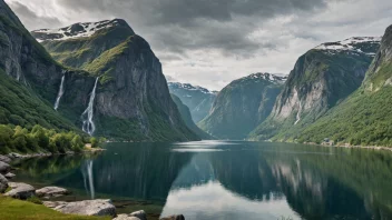 Austefjorden, en naturskjønn fjord i Norge