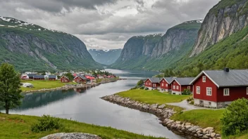 Et malerisk landskap av Gjesdal, Norge, som viser dets naturskjønnhet og kulturarv.