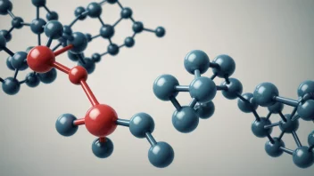 Et bilde av molekyler i en kjemisk forbindelse, med fokus på molekylstrukturen.