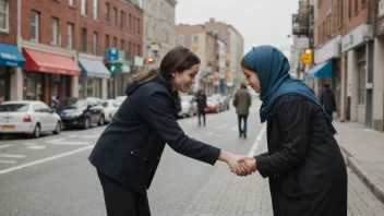 En person som hjelper en annen person, symboliserer begrepet tjenesteforsømmelse.