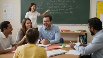 Et møte i en skolekomité med en mangfoldig gruppe mennesker som arbeider sammen for å forbedre skolemiljøet.