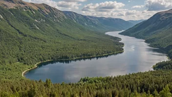 Et beskyttet naturområde med varierte landskap.