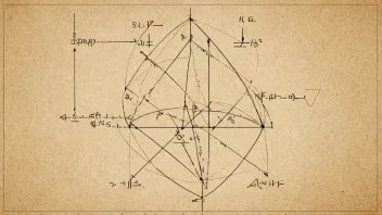 En geometrisk figur med en midtakse som deler den i midten, illustrerer begrepet midtakse.