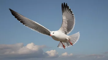 Et bilde av en spydgull i flukt, som viser dens særegne fjær.