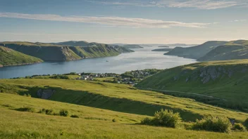 Et naturskjønt bilde av Tysværvåg, som viser områdets vakre natur og nærhet til sjøen.